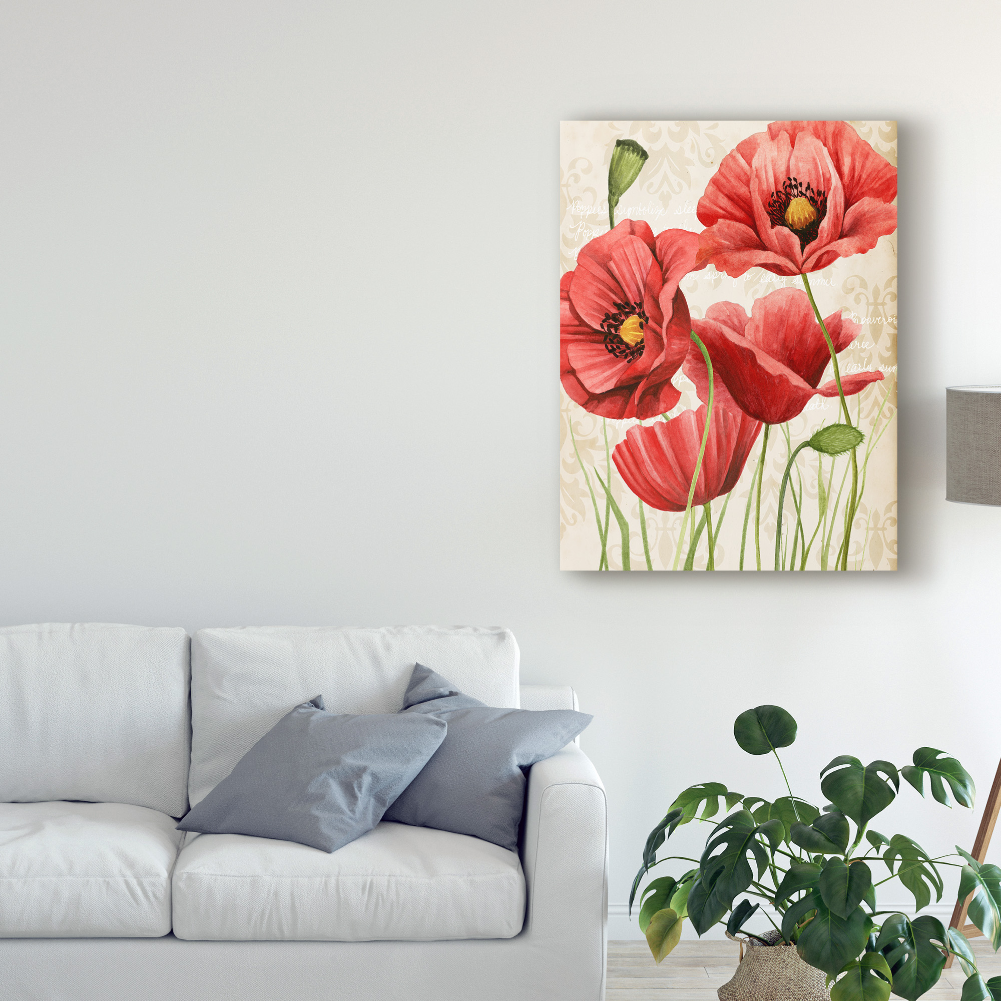 Trademark Fine Art 'Poised Poppy I' Canvas Art by Grace Popp