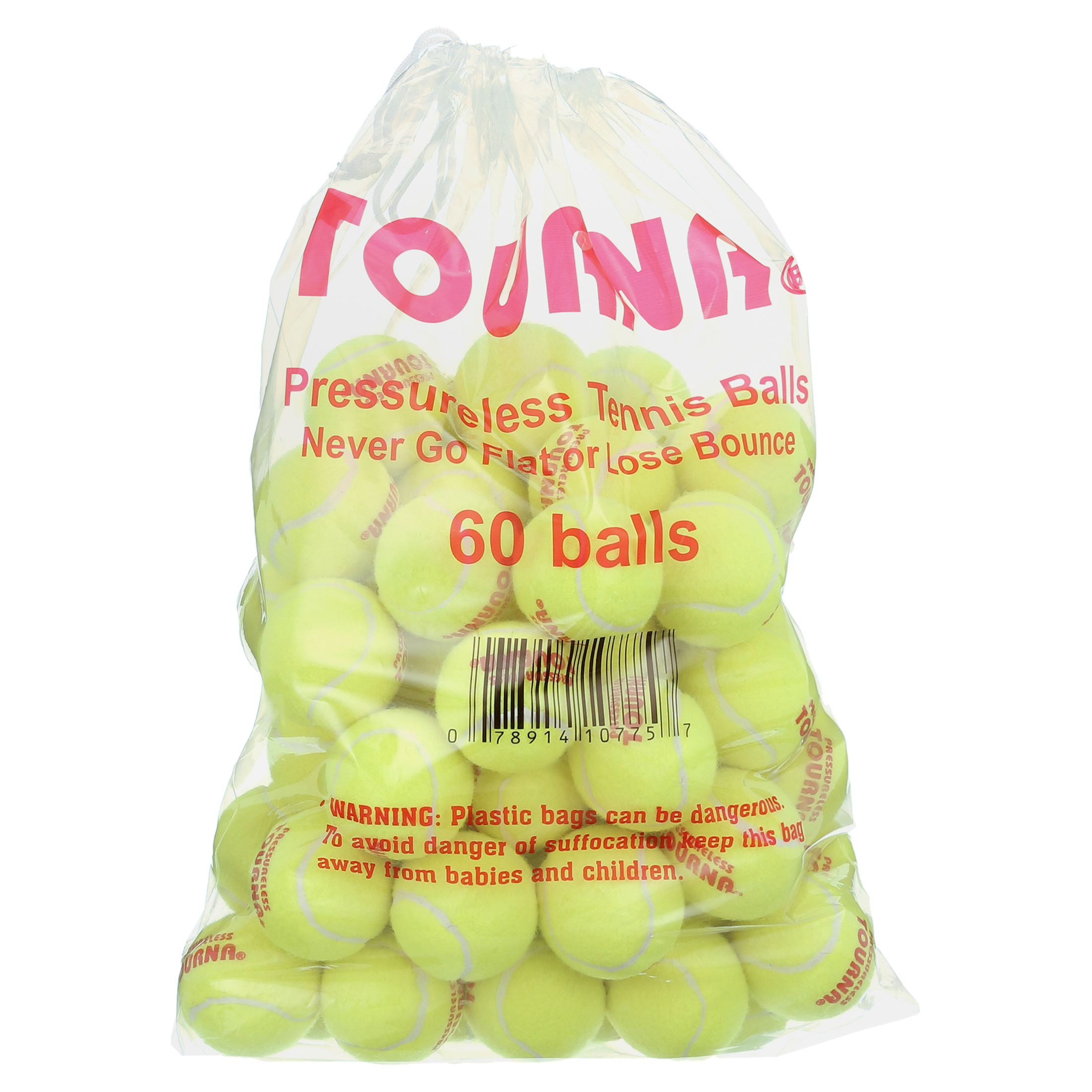 Tourna Pressureless Tennis Balls (60-Pack) photo 1