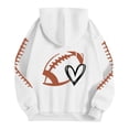 thumbnail image 4 of Sweat à Capuche Surdimensionné pour Femmes Mignon Col Rond avec Poches Décontracté Manches Longues Uni Vêtements Preppy, 4 of 7