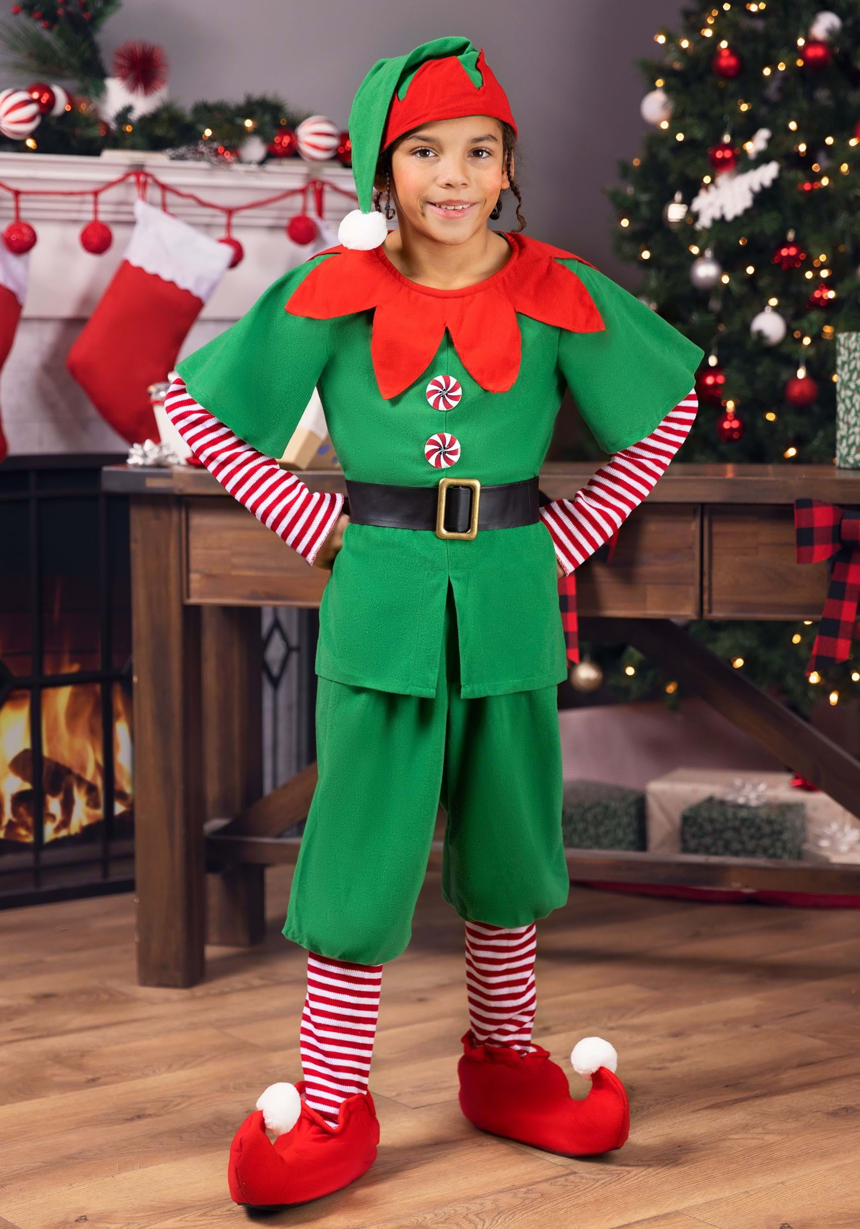 Kids Holiday Elf Costume
