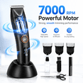thumbnail image 3 of Professional Hair Trimmer for Men - Wet/Dry Hair Clippers for Hair Cutting, Electric Beard Shaver with USB-C Charging, Cutting Grooming Kit, 3 of 7