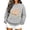 Light Gray, variant on Womens Seashell Print Sweatshirt Crew Neck Long Sleeve Pullover Pearl Floral Graphic Banded Relaxed Fit Casual Top