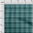 thumbnail image 2 of oneOone Cotton Cambric Teal Green Fabric Check Craft Projects Decor Fabric Printed By The Yard 56 Inch Wide, 2 of 4
