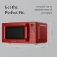 thumbnail image 4 of Farberware 1.1 cu ft Microwave Oven,1000W Countertop Microwave Oven with Auto Cook Menu, Red, 4 of 6
