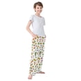 thumbnail image 3 of FORMRS Boys Pajama Pants with Pockets Size 13-14Y Kids Lounge Sleep Bottoms, Green Vegetables Pattern, 3 of 8