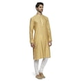 thumbnail image 2 of Ethnix Men's Mandarin Collar All-Over Motif Embroidered Kurta Pajama 2-piece set; LG, 2 of 5