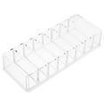 thumbnail image 6 of Mobutofu Lipstick Display Rack 1Pack 21.8X8.7X4.3In Transparent Acrylic 8 Grid Design Professional Makeup, 6 of 8