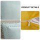 thumbnail image 3 of Funda de almohada sólida de terciopelo granular suave de 2 piezas, adecuada para sofá, dormitorio, coche, 16 x 16 pulgadas, 3 of 5