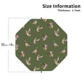 thumbnail image 3 of Disketp Birds Wild Ducks Funny Coasters,6 Pcs Leather Coasters with Holder, Perfect Housewarming Hostess Gifts,Protect Furniture from Water Marks Scratch and Damage,Octagon, 3 of 7