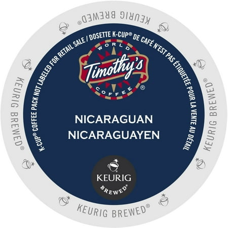 Timothy's Nicaraguan Coffee, K-Cup Portion Pack for Keurig Brewers (96 Count) (4x16oz)