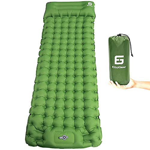 Best for Camping Hiking Backpacking Compact Foam Padding Waterproof Inflatable Mat Insulated Camping Mattress Self Inflating Sleeping Pad Lightweight Thick 1.5 Inch for Comfortable Sleep