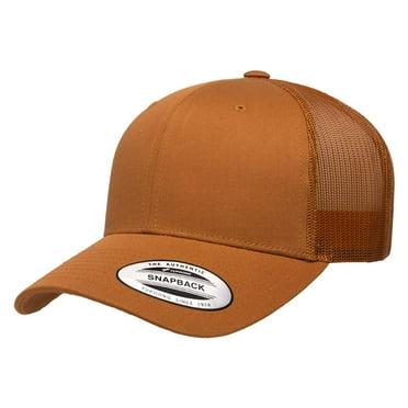 YP CLASSICS® RETRO TRUCKER CAP-CARAMEL-ONE SIZE