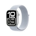 thumbnail image 2 of Apple Watch Series 10 GPS 46mm Silver Aluminum Case with Blue Cloud Sport Loop, 2 of 9