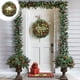 thumbnail image 5 of Corona navideña, adornos navideños, corona para árbol de Navidad, adornos colgantes, arreglo de escena, decoración navideña para colgar en la puerta, coronas navideñas, 5 of 7
