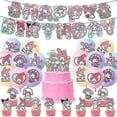 thumbnail image 1 of Kit de decoración de fiesta shaofei My Melody incluye pancartas globos adornos, 1 of 5