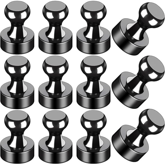 Fridge Magnets 35Pcs Refrigerator Whiteboard Small Strong Magnet Classroom Kitchen Accessories Decorative Locker Set Decor Must Haves Office Calendar Refrigerador Magnetic Cute Crafts Black