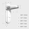 thumbnail image 2 of 2 Pcs Verrou de Sécurité pour Levier de Porte, Verrous de Porte pour Enfants, Verrou de Poignée de Porte pour Enfant, Verrou de Levier de Porte Anti-Bébé, 2 of 4