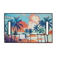 thumbnail image 2 of Whosucclay Palm Tree Pattern Golf Cart Seat Cover, 4 Front Storage Pockets Thick Blanket for Most 2-Seat Golf Carts Soft Golf Cart Seat Protector, 52.36"x 32.28", 2 of 7