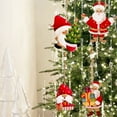 thumbnail image 5 of YSGFHGJW 12 Pack Christmas Wooden Ornaments, Santa Claus Style Small Hanging Decor for Holiday Tree, Home Christmas Decoration, 5 of 7
