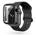 thumbnail image 1 of Correa de Silicona con Funda Protectora de Cristal para Apple Watch, Compatible con Todas las Series, 1 of 4
