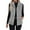 Gray, variant on MaFYtyTPR Women's Fall Winter Warm Waistcoat Solid Color Lapel Thermal Sleeveless Long Loose Casual Zipper Coats Black L