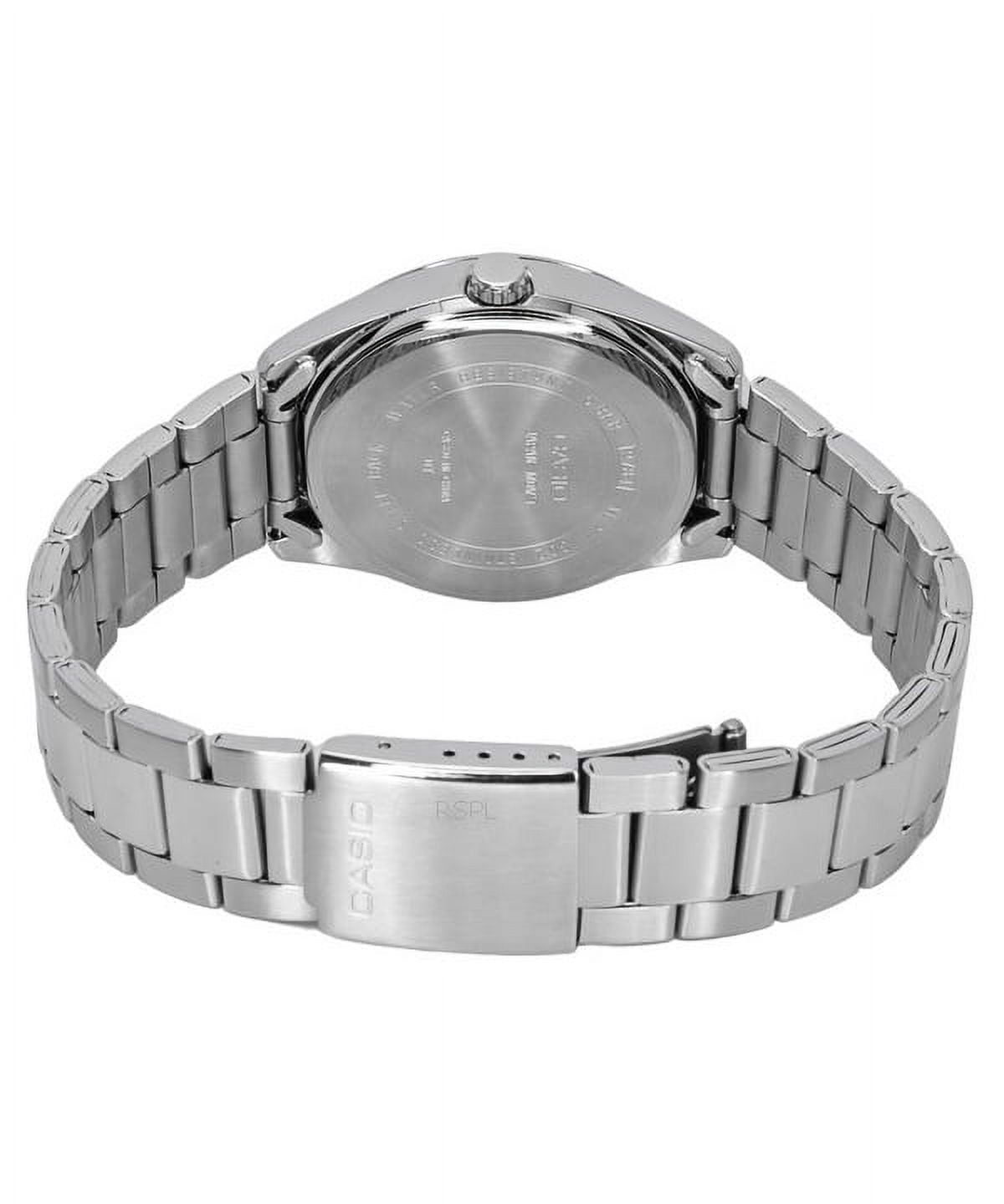 Casio Men’s Silver Dial Analog Watch with Stainless Steel Bracelet -