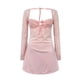 thumbnail image 4 of Vestido sexy de encaje sin espalda y manga larga con cuello en V y mangas acampanadas para mujer, estilo europeo, tallas S-M-L, 4 of 4