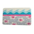 thumbnail image 1 of Surf, Sand, & Sea Surf, Sand, & Sea Pink Floral Print Bath Mat, 1 of 5