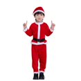 thumbnail image 2 of Disfraz clásico de Papá Noel rojo para niños y niñas, traje Popular de Navidad para niños, altura de 90-2024 cm, 160, 2 of 5
