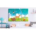 thumbnail image 2 of Tiptophomedecor Stretched Canvas Kids Art - Friendly Animals - Stretched & Framed Ready To Hang Art, 2 of 3