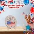 thumbnail image 4 of Sawvnm Independence Day Desktop Ornaments Wooden Decorations Suitable For Festive Desktop Surrounding Feeling Decorations Great Gift for Less, 4 of 6