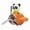 Orange, variant on YAHHU Car Air Outlet Vent Freshener Cute Pilot Rotating Propeller Diffuser, 3 Blade Fan with Aroma Tablets, Odor Removal Automotive Interior Decoration Accessories, Blue