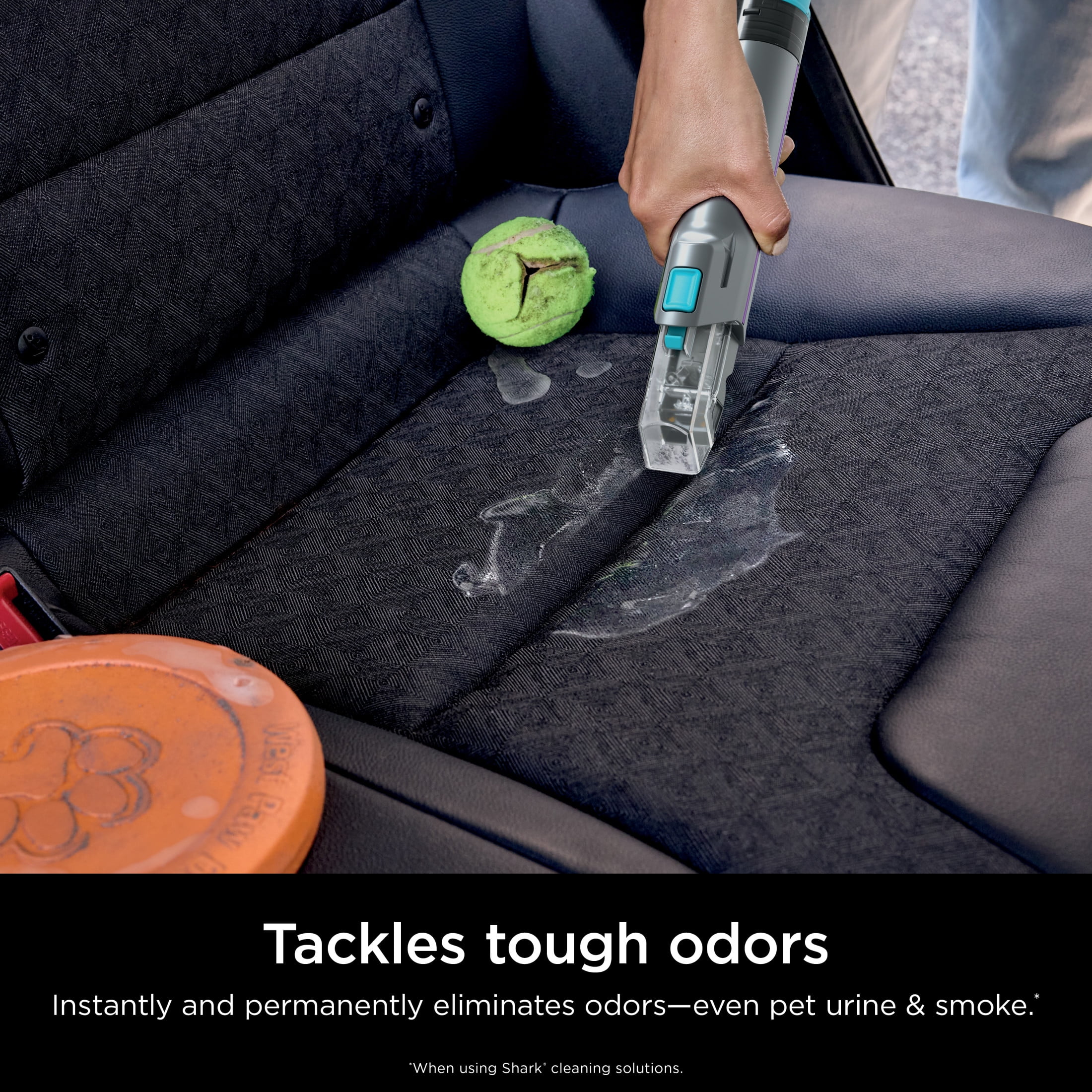 Shark StainStriker HairPro Portable Carpet, Upholstery & Rug Cleaner, Pet Friendly,Ultra-Powerful Stain & Odor Remover, 3 Tools, Cleaning Solutions, PX250 Dark Silver