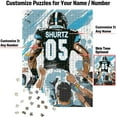 thumbnail image 2 of Wooden Jigsaw Puzzles for Adults - Custom Name and Number on (Dallas) Football Player Back - 300 500 1000PCS Puzzles Game, 2 of 5