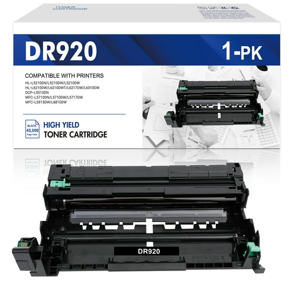 DR920 Drum Unit 1-PACK Compatible for Brother DR920 DR-920 with HL-L5210 HL-L5215DW HL-L6210DW HL-L6217DW HL-L6310DW HL-L6415DW DCP-L5510DN Printer (Drum only)