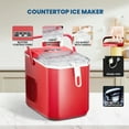 thumbnail image 3 of Havato Bullet Ice Maker with Ice Basket/Shovel/Handle, 9 Pieces/6-12 Minutes, Home/Office/Bar, Red, 3 of 8
