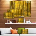 thumbnail image 3 of Bright Yellow Autumns Forest - Modern Forest Canvas Art, 3 of 4