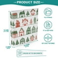 thumbnail image 3 of FORMRS 3 Ring Binder 1.5 inch with Pockets Set of 2 Clip Board 200 Sheets Capacity, White Christmas House, 3 of 8
