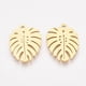 thumbnail image 1 of 5 colgantes de acero inoxidable 201 para bisutería, dijes con forma de hoja dorada, accesorios para joyería., 1 of 1