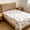 S, variant on Soft Breathable White Flat Sheet Only 1 Pack,Brushed Microfiber with Color-Coded Hem Threads,Floral Pattern Bed Sheet for Mattress Protection,Large 230x250cm or 90.55x98.43 Inch