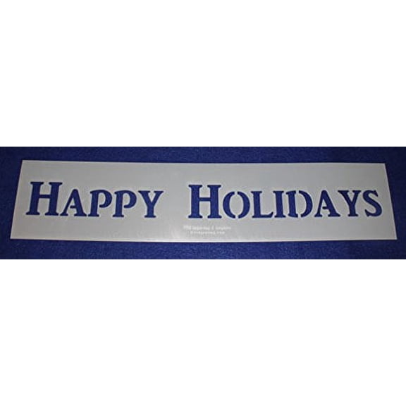 Happy Holidays Holiday Message Stencil