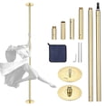 thumbnail image 1 of Yescom 9.25FT Professional Stripper Pole Static Spinning Dancing Pole Kit for Party Club Exercise Fitness, Gold, 1 of 10