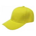 thumbnail image 1 of Jordefano 3 Pack Plain Baseball Cap Hat Adjustable Back (Yellow), 1 of 2