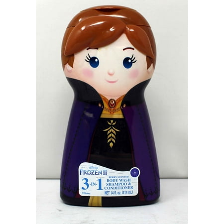 Disney Frozen II Anna 3-In-1 Berry Body Wash, Shampoo & Conditioner 14 Ounces