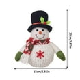 thumbnail image 7 of WKSCLPA Christmas Table Decorations, Snowman with Warm White LED Lights, Xmas Table Top Snowmen Decor for Winter Home Kitchen Mantle Holiday Party, Glowing Plush Snowman Doll, Funny Gifts, 7 of 7