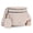Beige, variant on Crossbody Bag for Women Large Double Zipper Bum Bag with Adjustable Wide Strap, Black