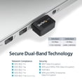 thumbnail image 4 of Adaptador USB WiFi inalámbrico StarTech.com AC600 de doble banda, 4 of 7
