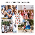 thumbnail image 6 of Honeii Strawberries print basktball shirt for men and women, Unisex basketball jersey for Theme party-X-Large, 6 of 6