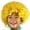 E, variant on Party Disco Funny Afro Clown Hair - Football Fan Adults Afro Masquerade Wig, Colorful Explosion Head for Costume Party, Carnival, Festivals, Halloween, Fun Themed Party Accessory f Makeup Organizers