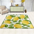 thumbnail image 2 of GZHJMY Watercolor Lemon Fruit Tree Area Rug Living Room Rugs - 5'3" x4 Abstract Large Soft Indoor Washable Rug Low Pile Carpet for Bedroom Dining Room Office Carpet Runner, 2 of 6